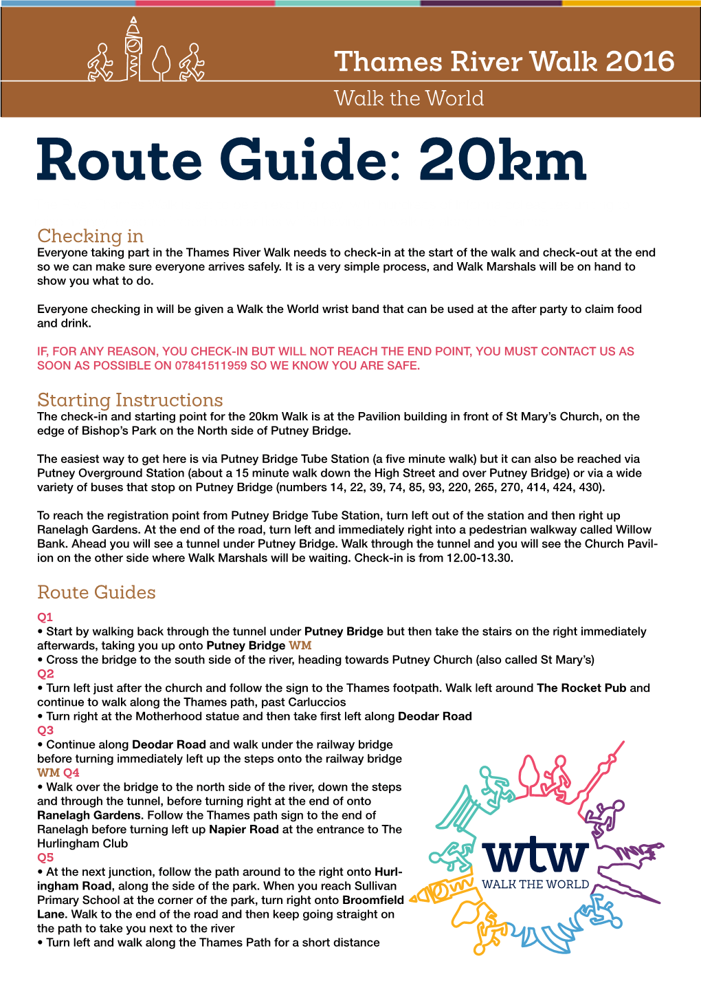 Route Guide: 20Km