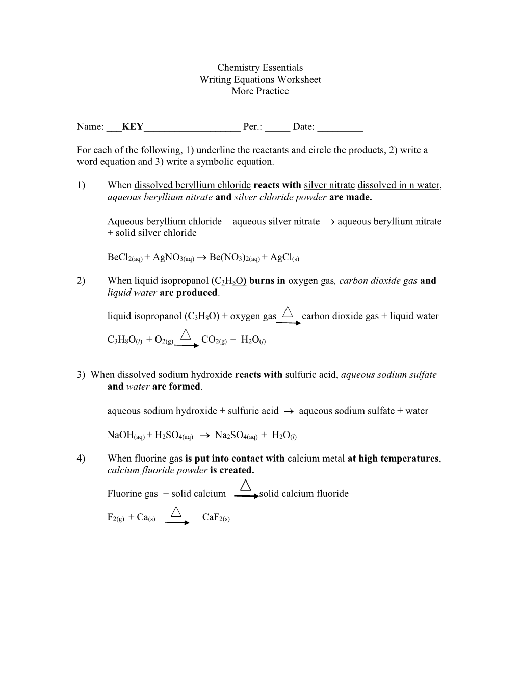 Writing Equations More Practice.Pdf