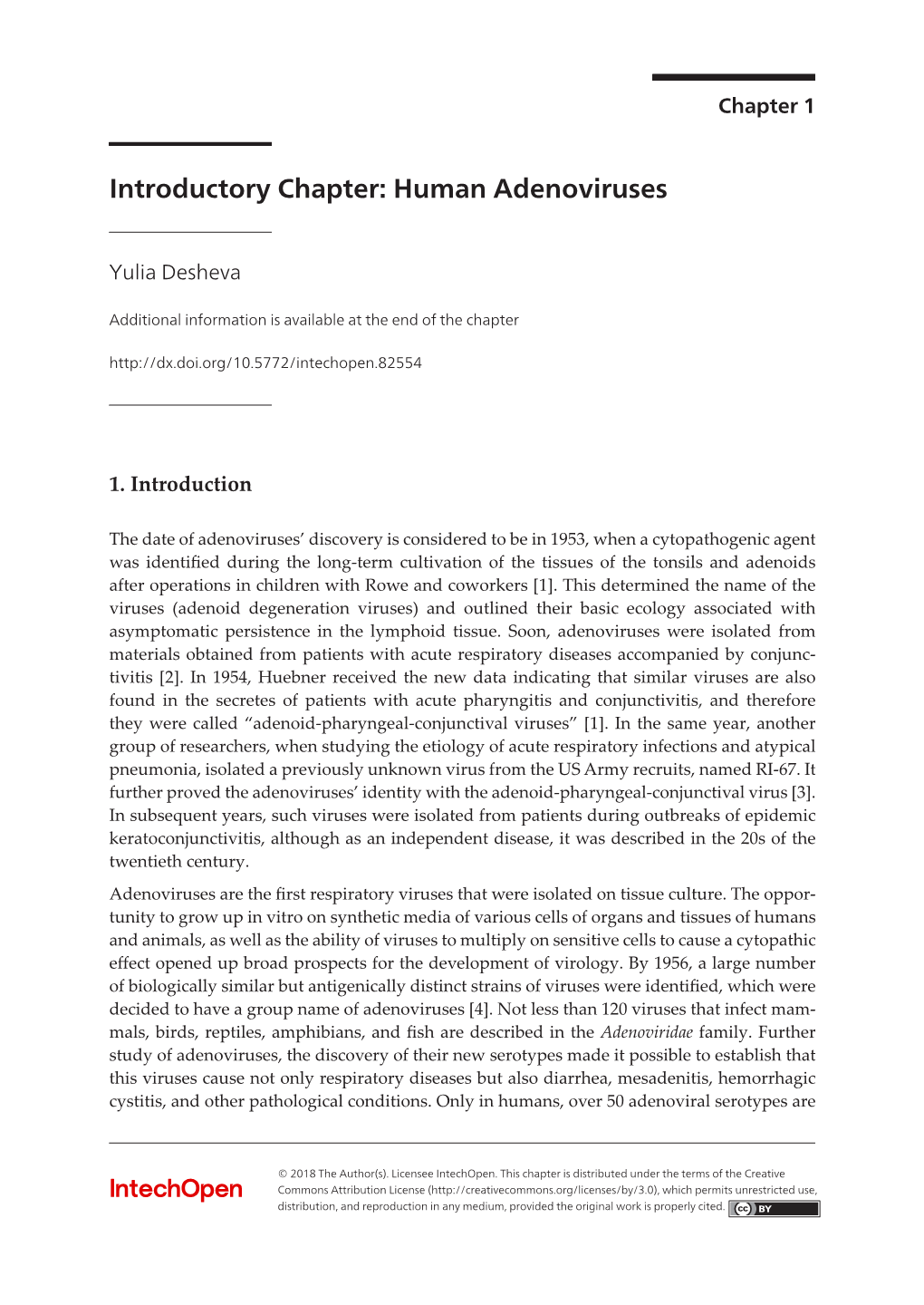 Introductory Chapter: Human Adenoviruses 3