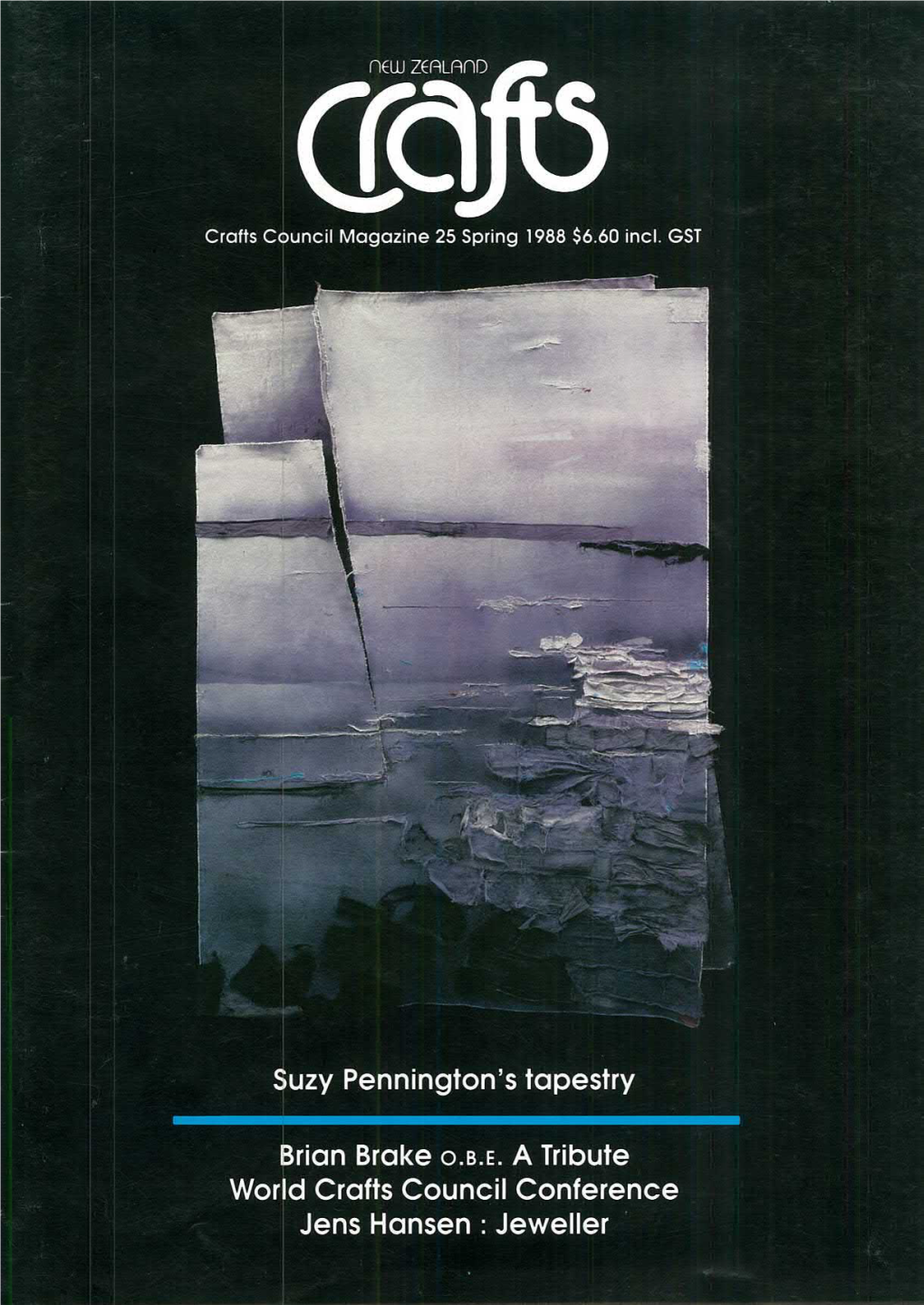 New Zealand Crafts Issue 25 Spring 1988