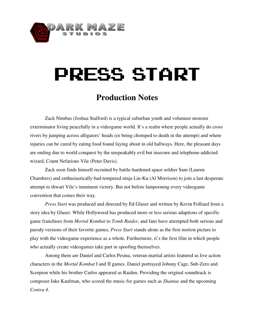 Download the Production Notes