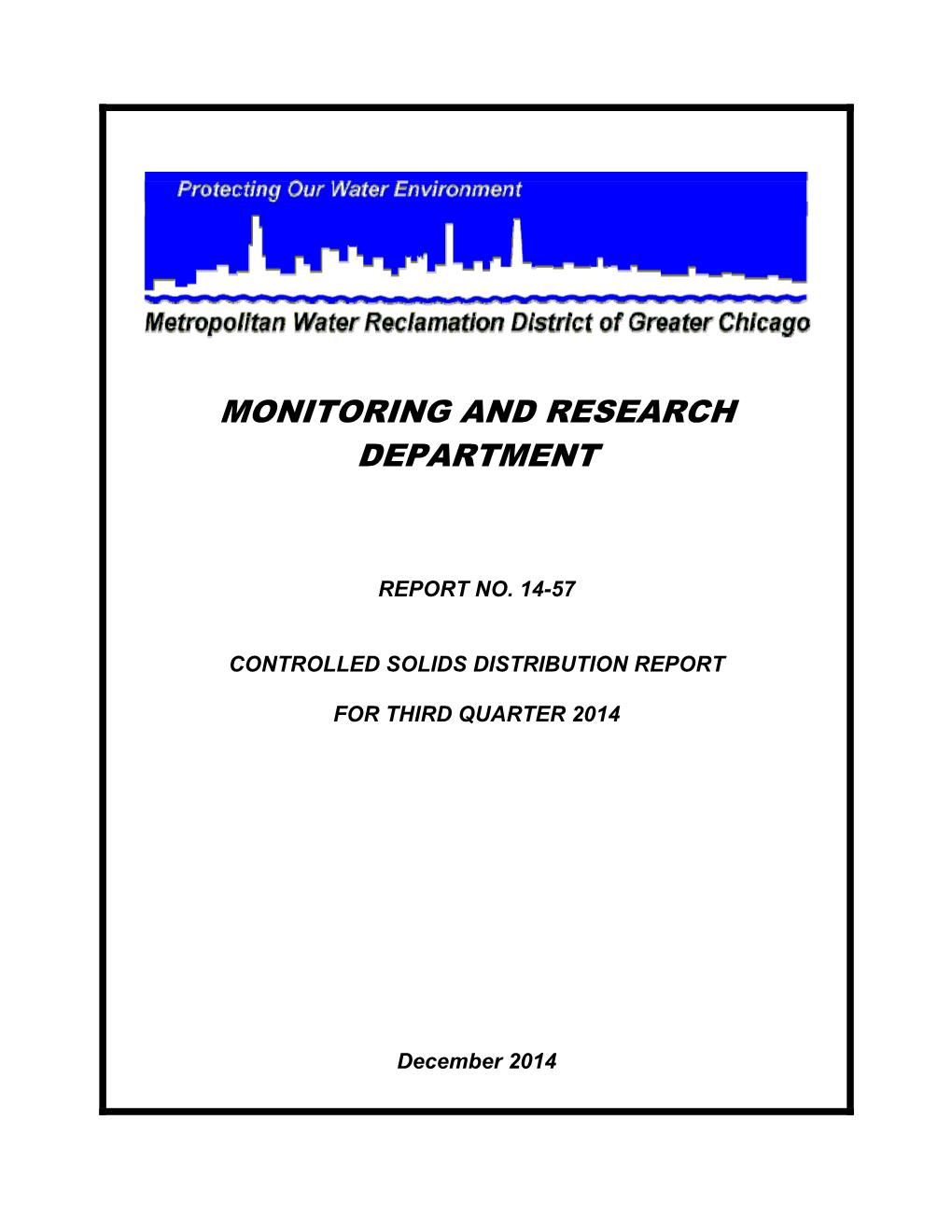 Monitoring and Research Department