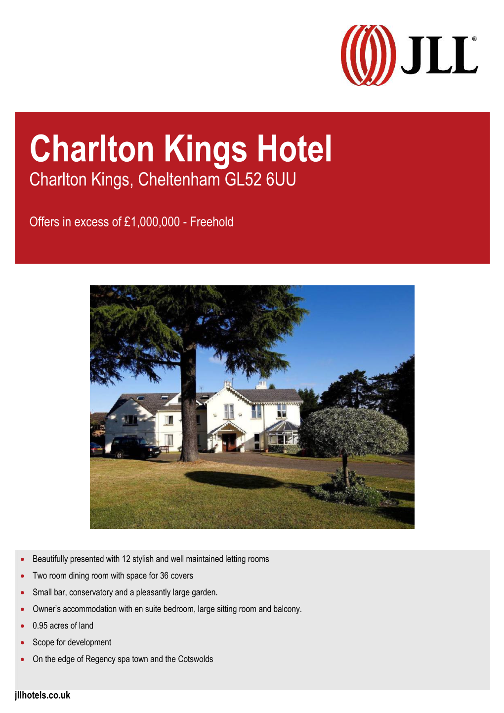 Charlton Kings Hotel Charlton Kings, Cheltenham GL52 6UU