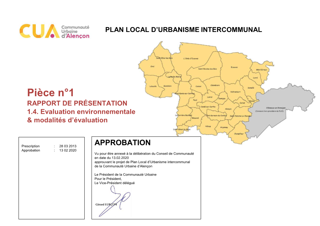 Pièce N°1 RAPPORT DE PRÉSENTATION 1.4