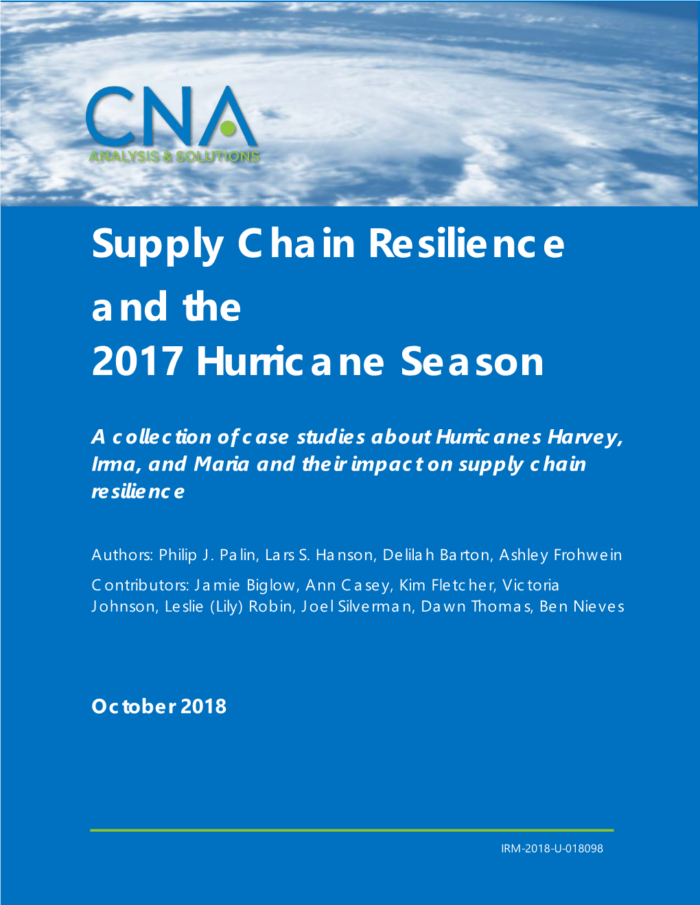 Supply Chain Resilience and the 2017 Hurricane Season