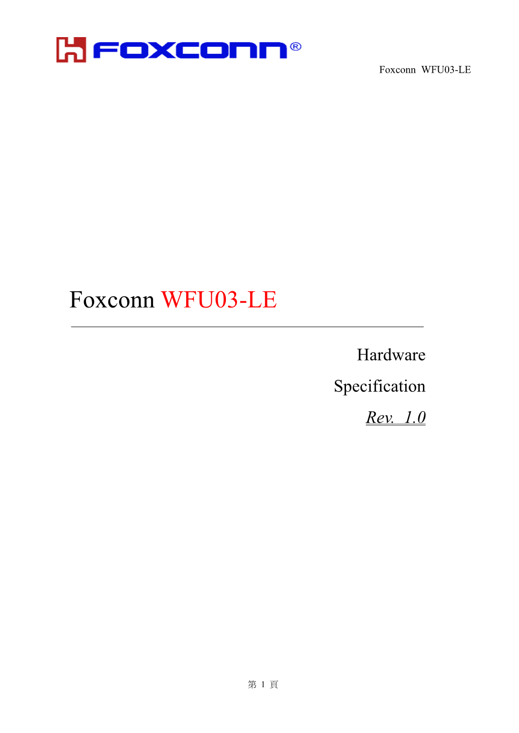 Foxconn WFU03-LE