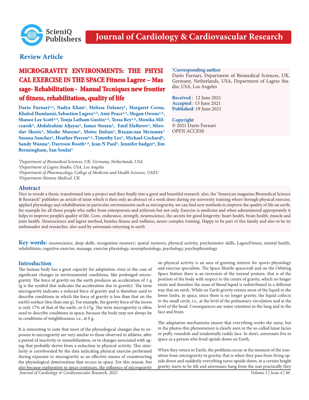 Journal of Cardiology & Cardiovascular Research