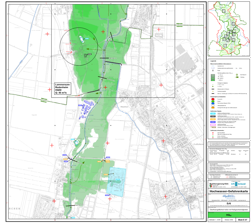 Hochwasser-Gefahrenkarte Km 76+000 6 Ersteller 1 6