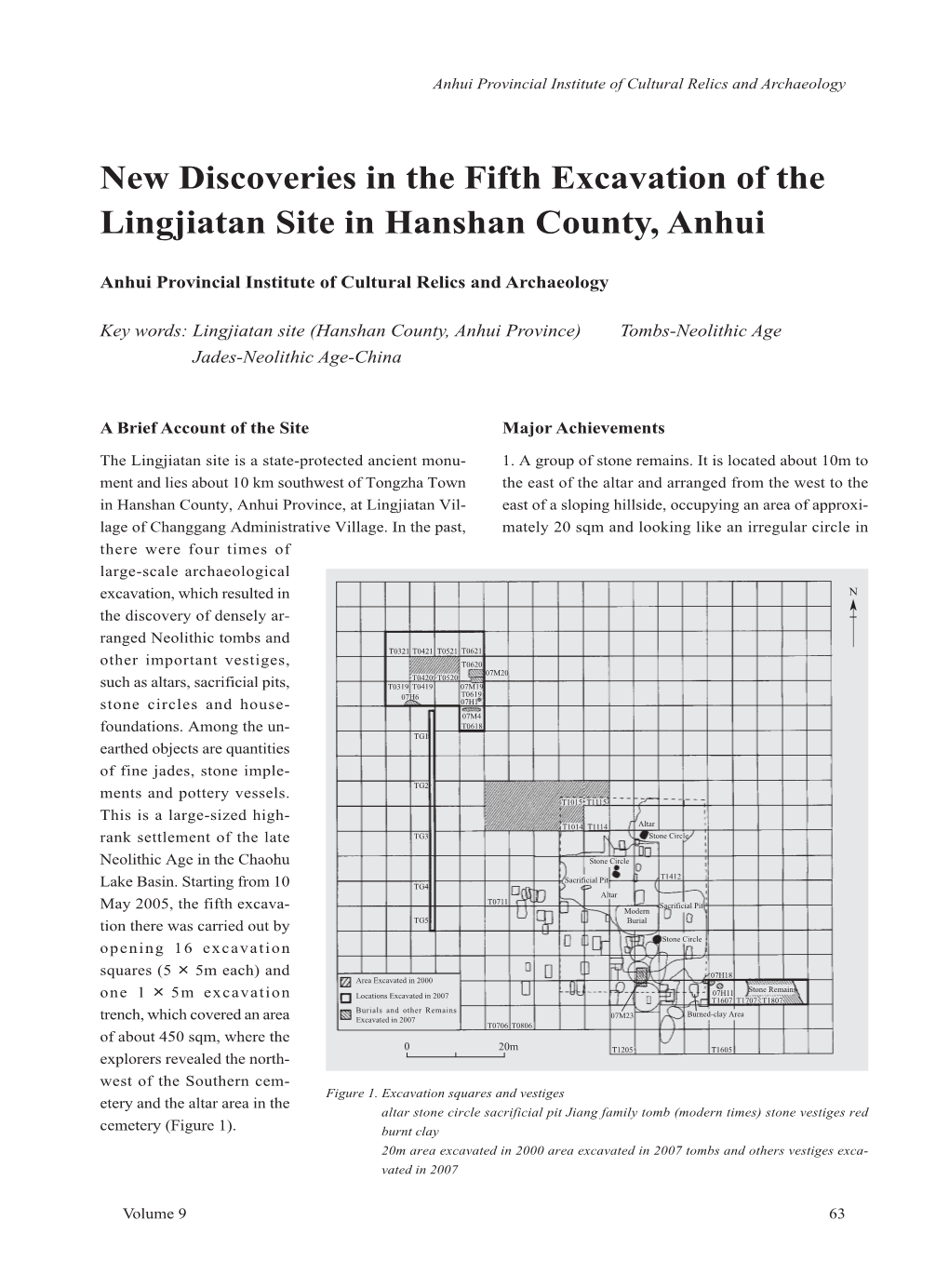 New Discoveries in the Fifth Excavation of the Lingjiatan Site in Hanshan County, Anhui