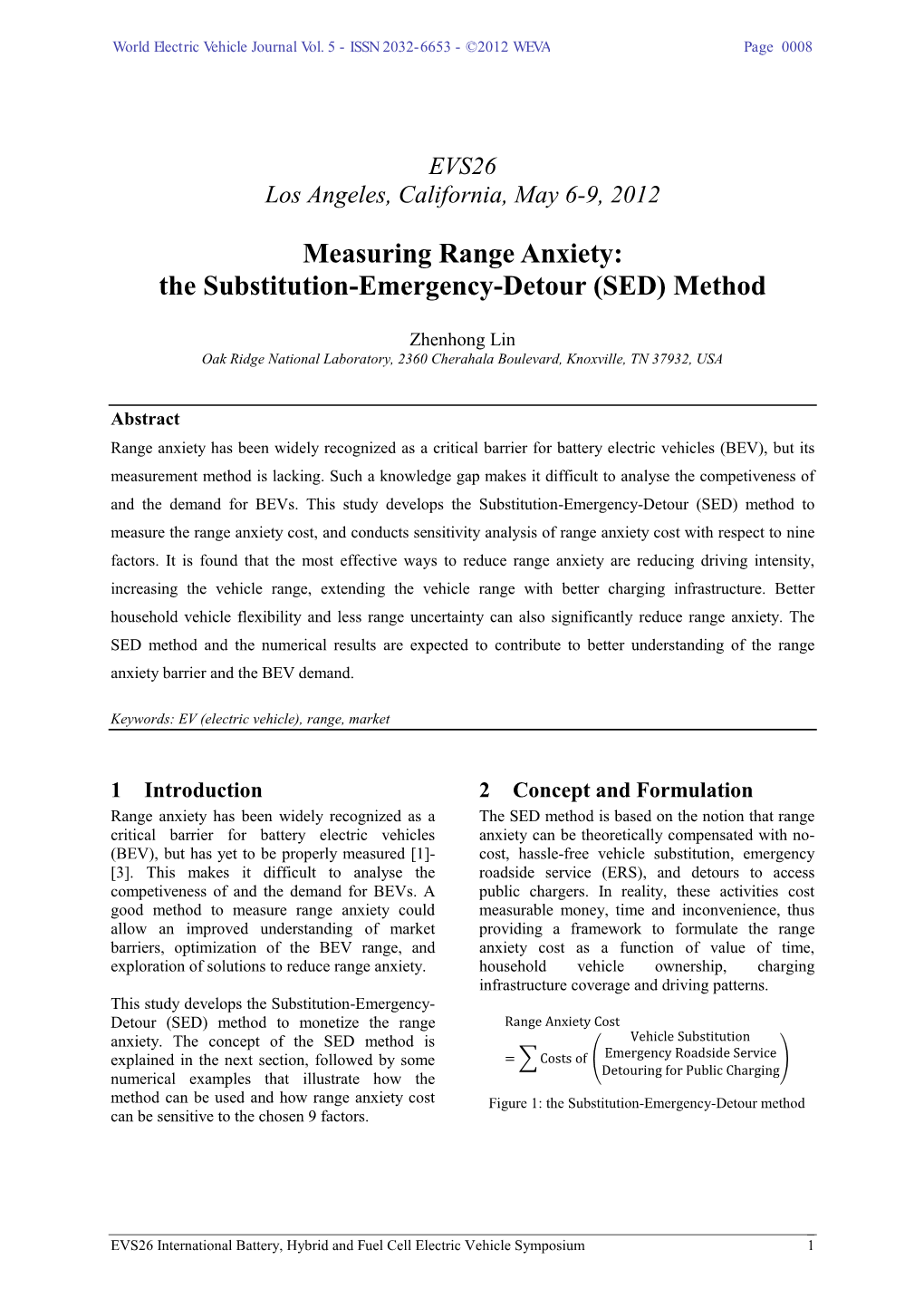 Measuring Range Anxiety: the Substitution-Emergency-Detour (SED) Method