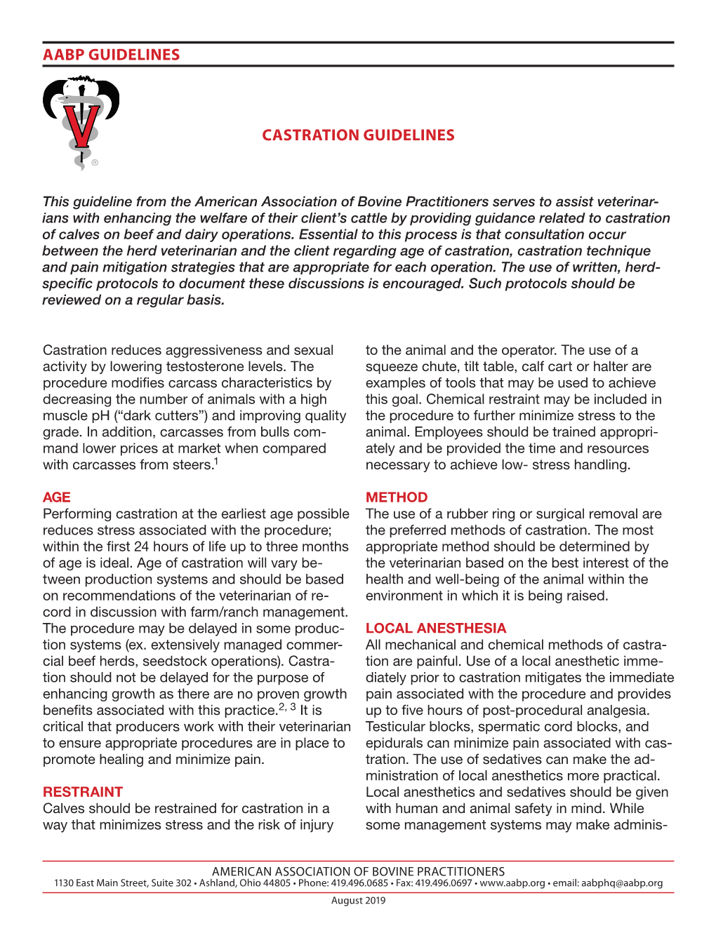 Castration Guidelines