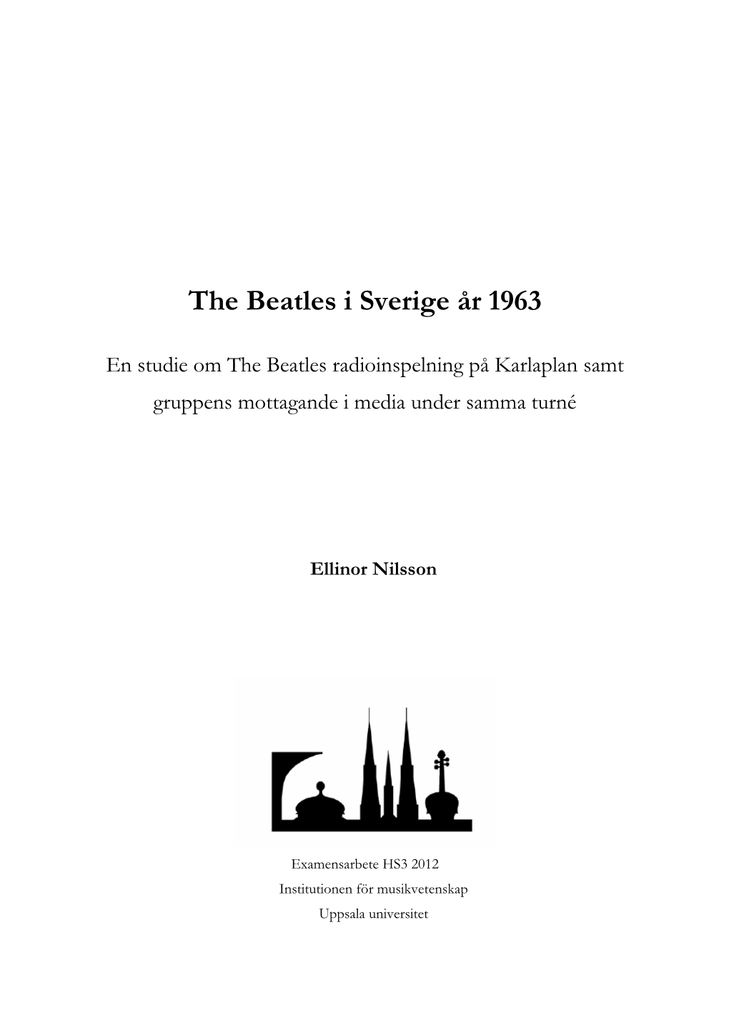 The Beatles I Sverige År 1963