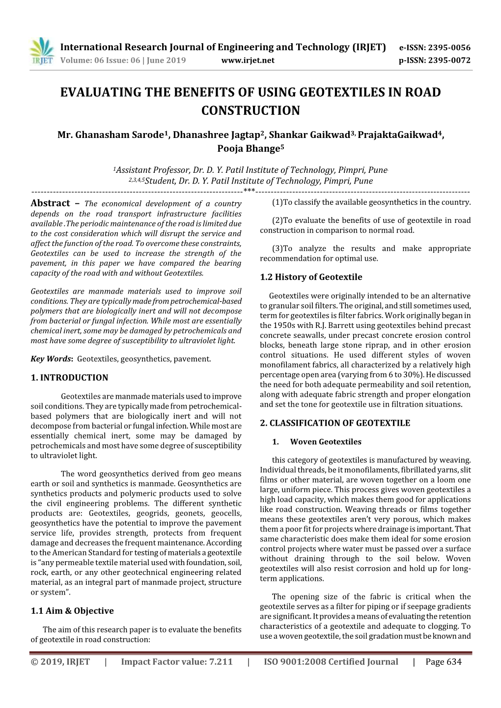 Evaluating the Benefits of Using Geotextiles in Road Construction