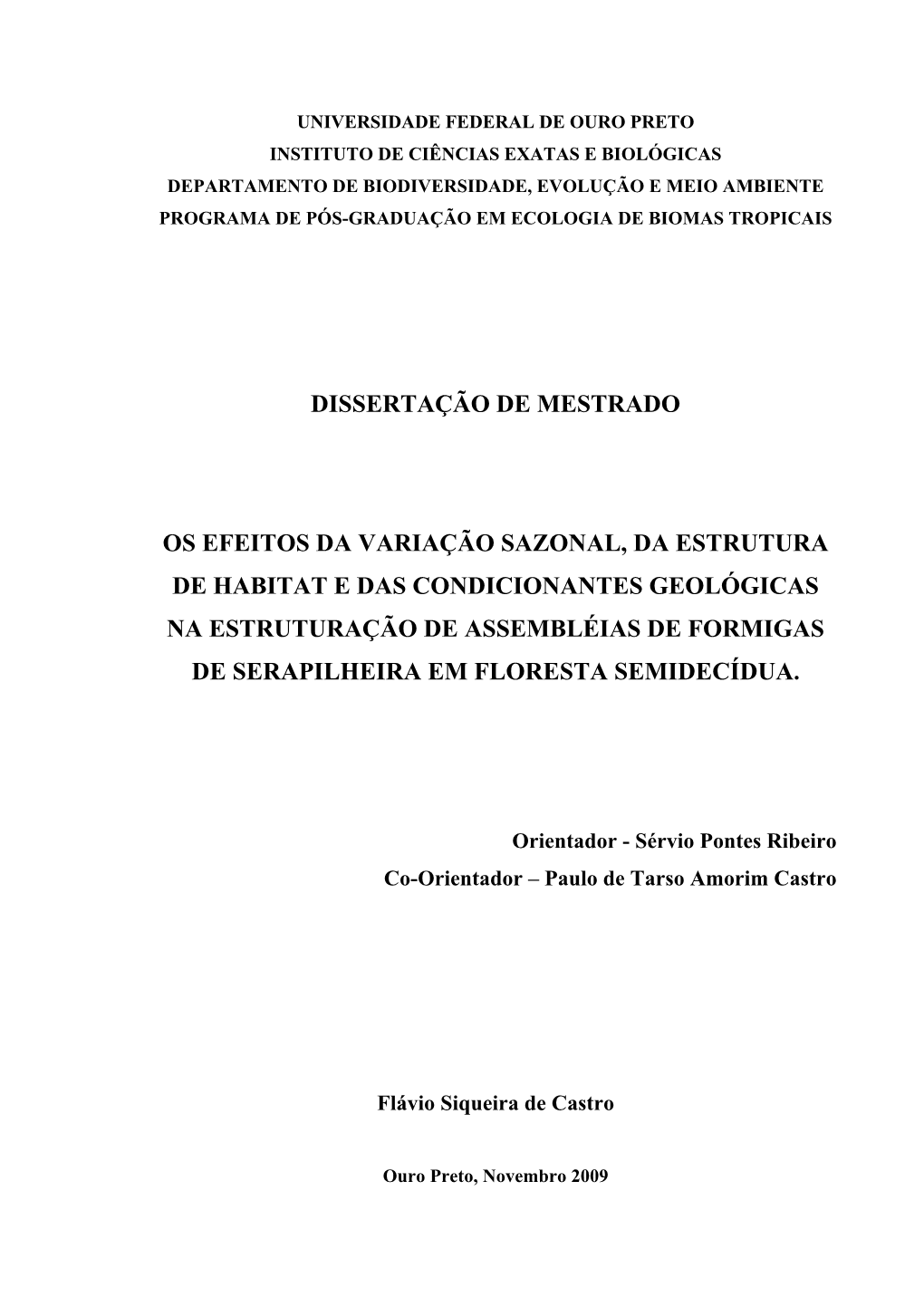 Dissertação De Mestrado Os Efeitos Da Variação Sazonal