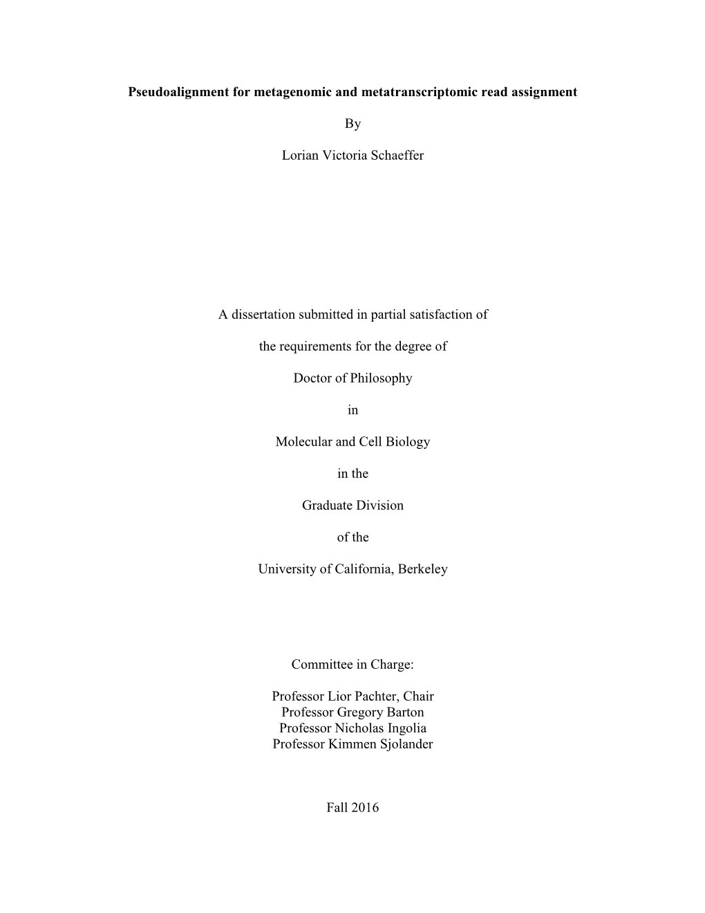 Pseudoalignment for Metagenomic and Metatranscriptomic Read Assignment