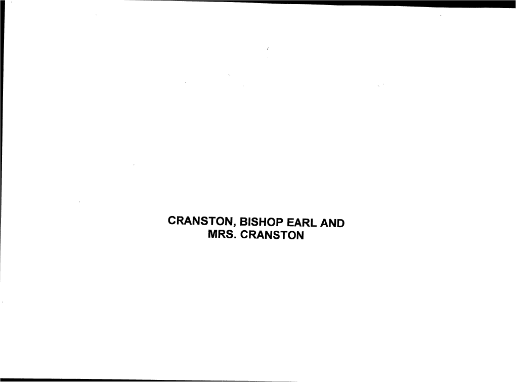 Cranston, Bishop Earl and Mrs. Cranston May 31, 1916 '