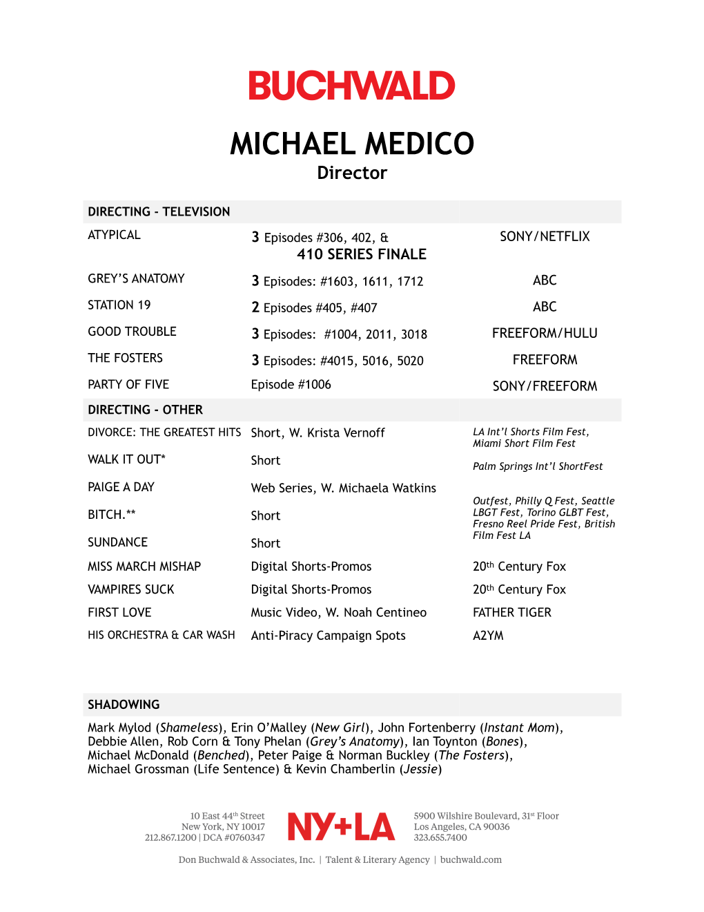 Download Michael's Resume