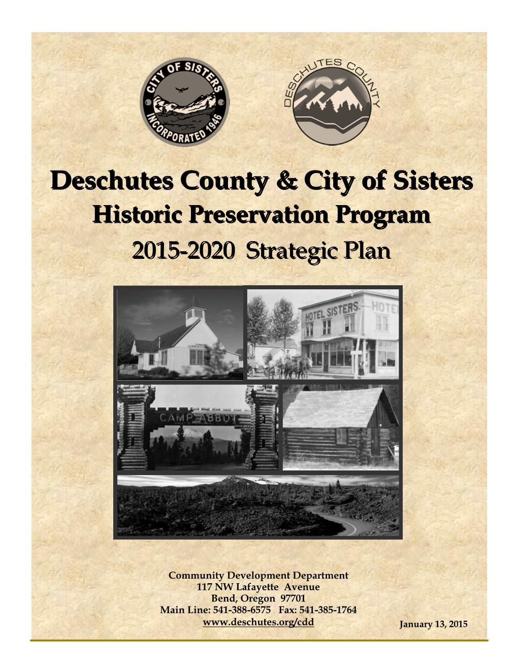 Deschutes County & City of Sisters Historic Preservation Program Strategic Plan