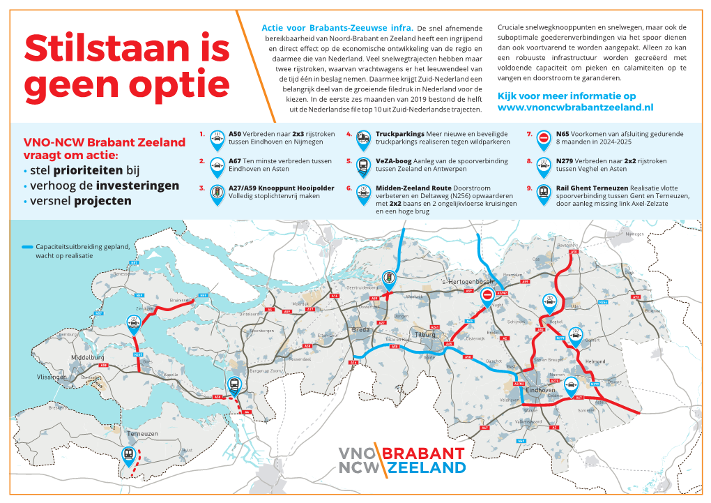 VNO-NCW Brabant Zeeland Vraagt Om Actie