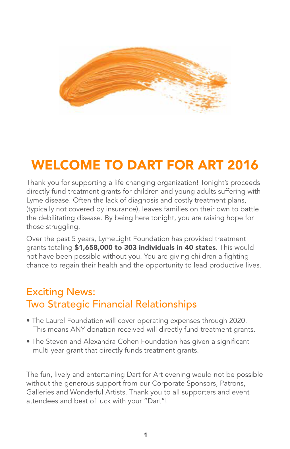 Dart for Art 2016