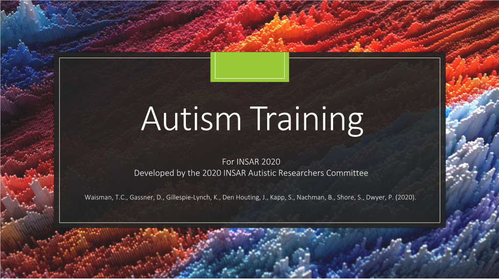 Autism Training