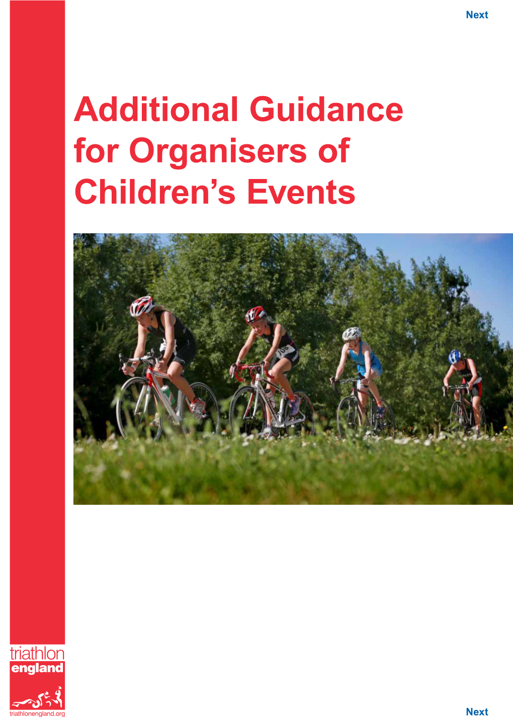 Additional Guidance for Organisers of Children's Events
