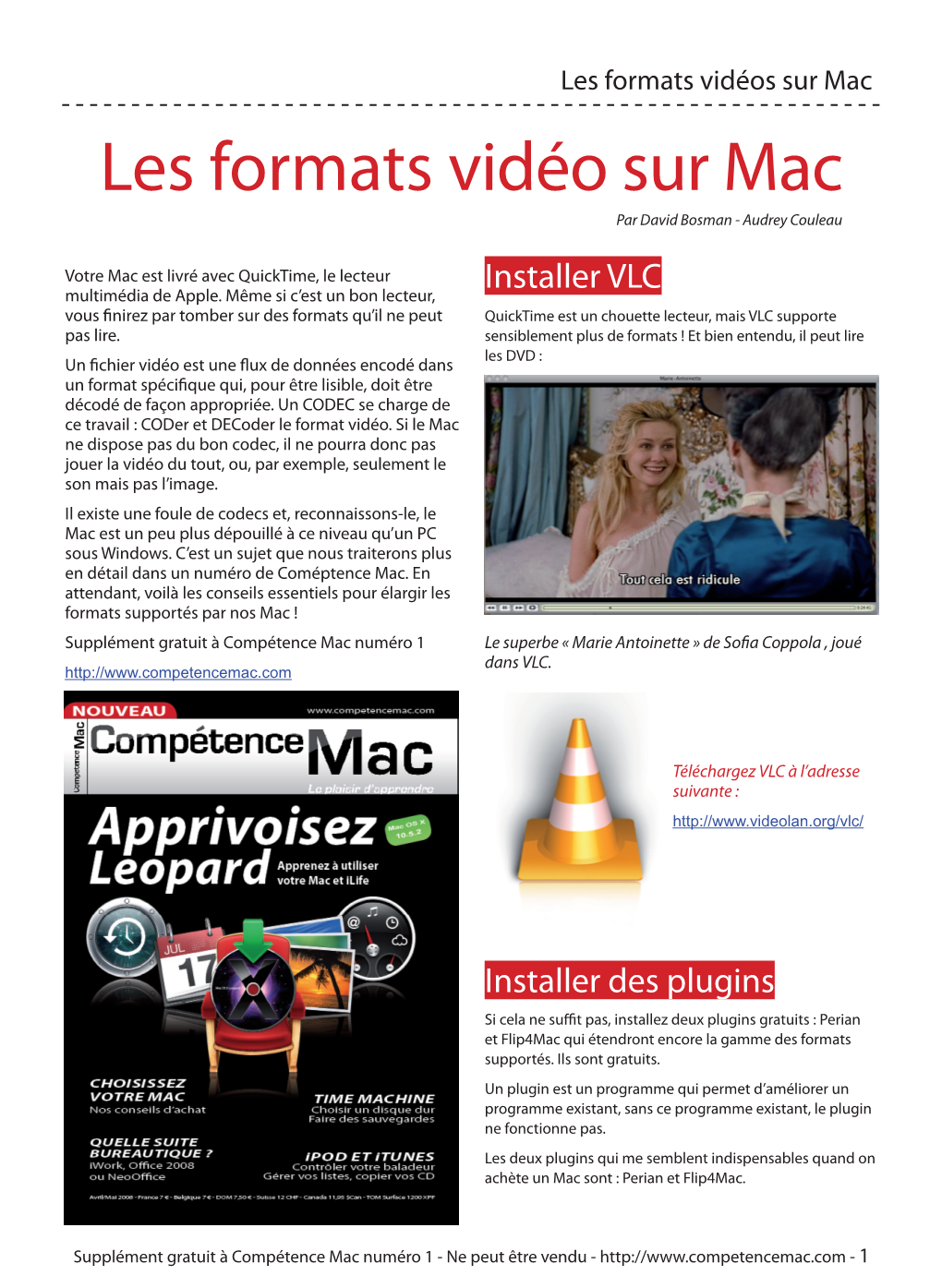 Les Formats Vidéo Sur Mac Par David Bosman - Audrey Couleau