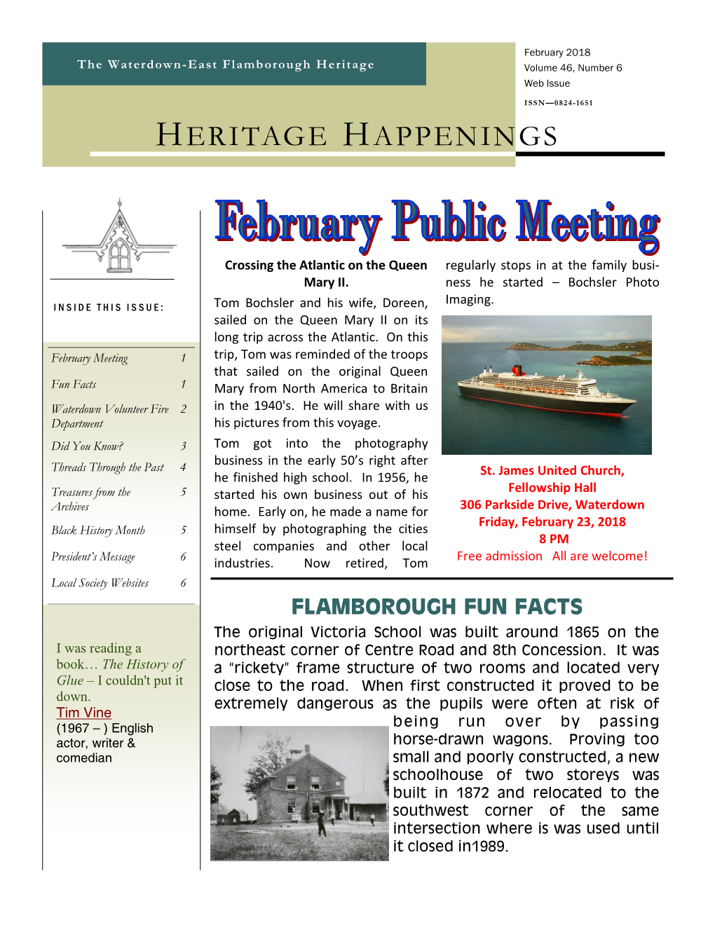 Heritage Happenings