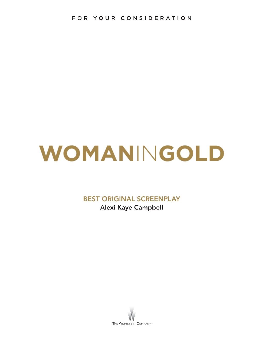 MASTER Woman in Gold 9 July