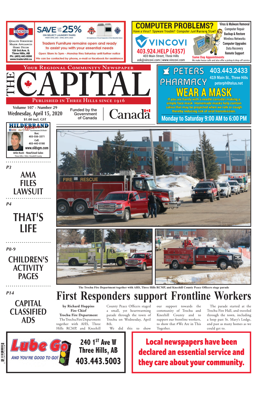 First Responders Support Frontline Workers