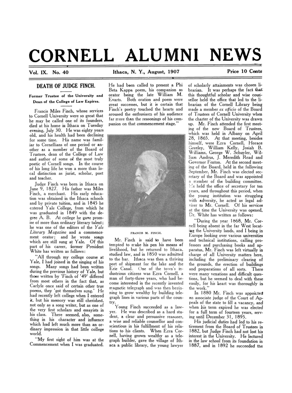 Cornell Alumni News