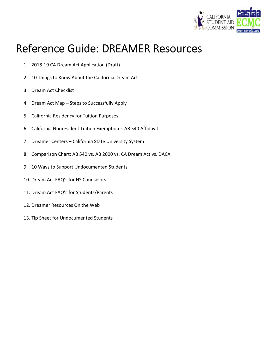 DREAMER Resources