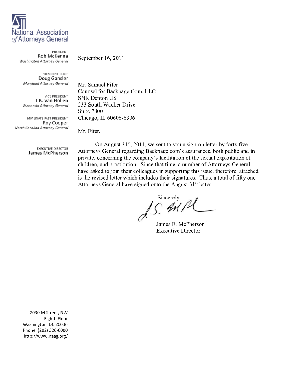 Joint AG Letter to Backpage.Com