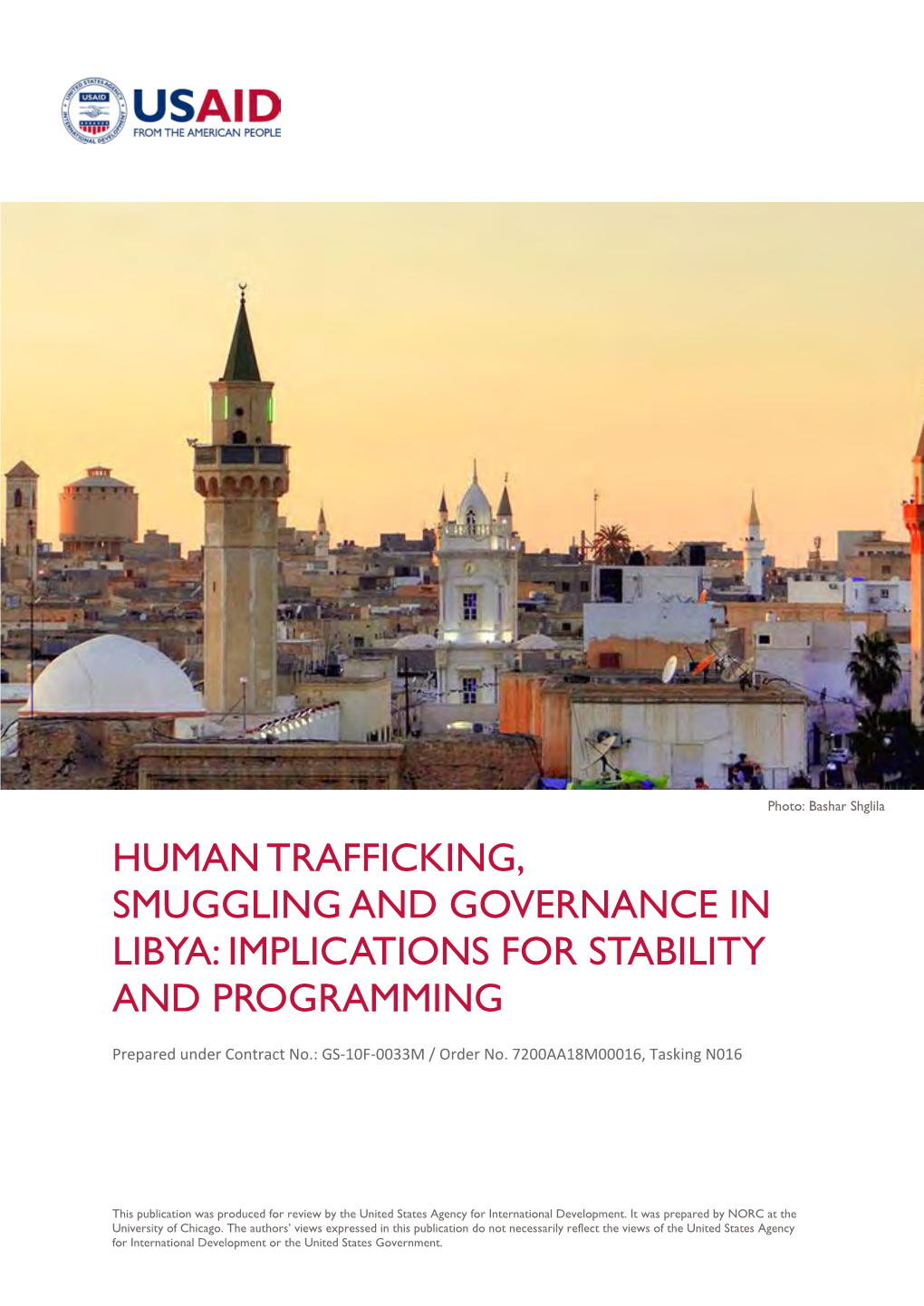 Human Trafficking, Smuggling and Governance in Libya: Implications for Stability and Programming