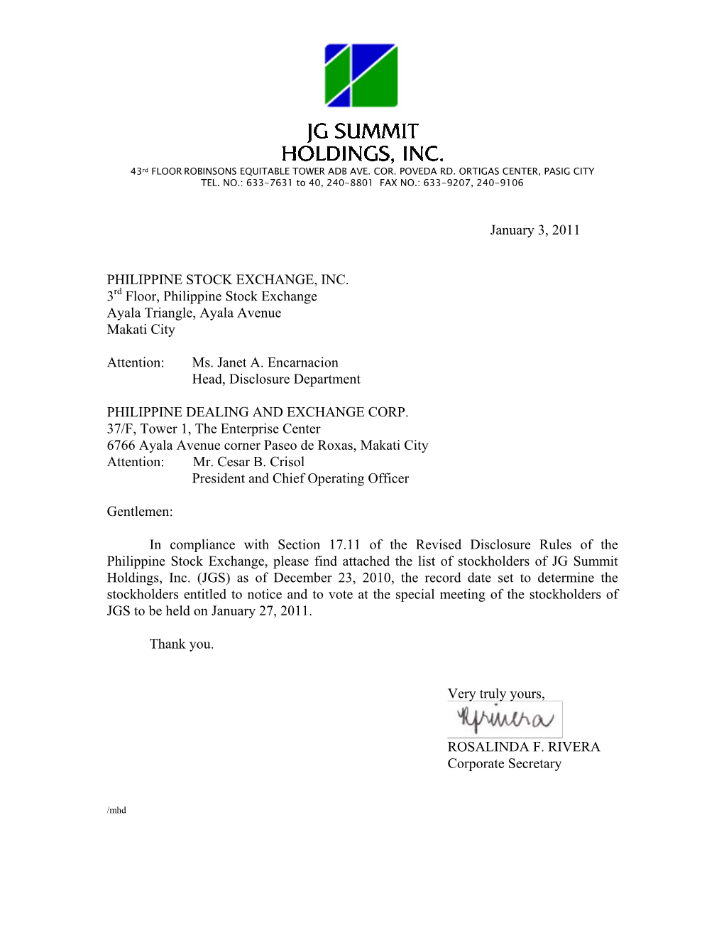 Notice of Annual Meeting of Stockholders