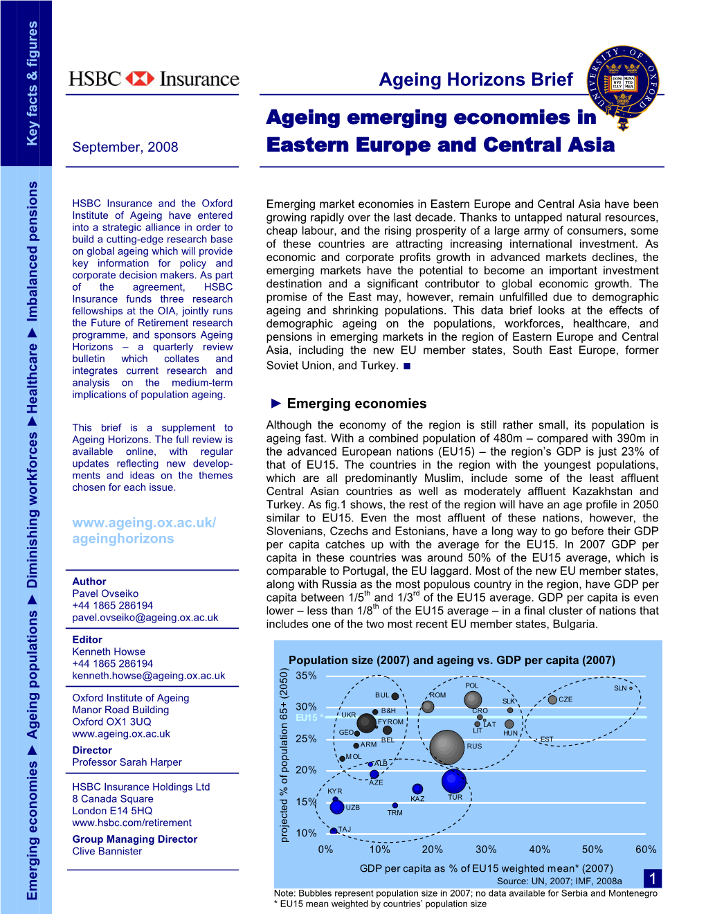 Ageing Emerging Economies in Eastern Europe and Central Asia