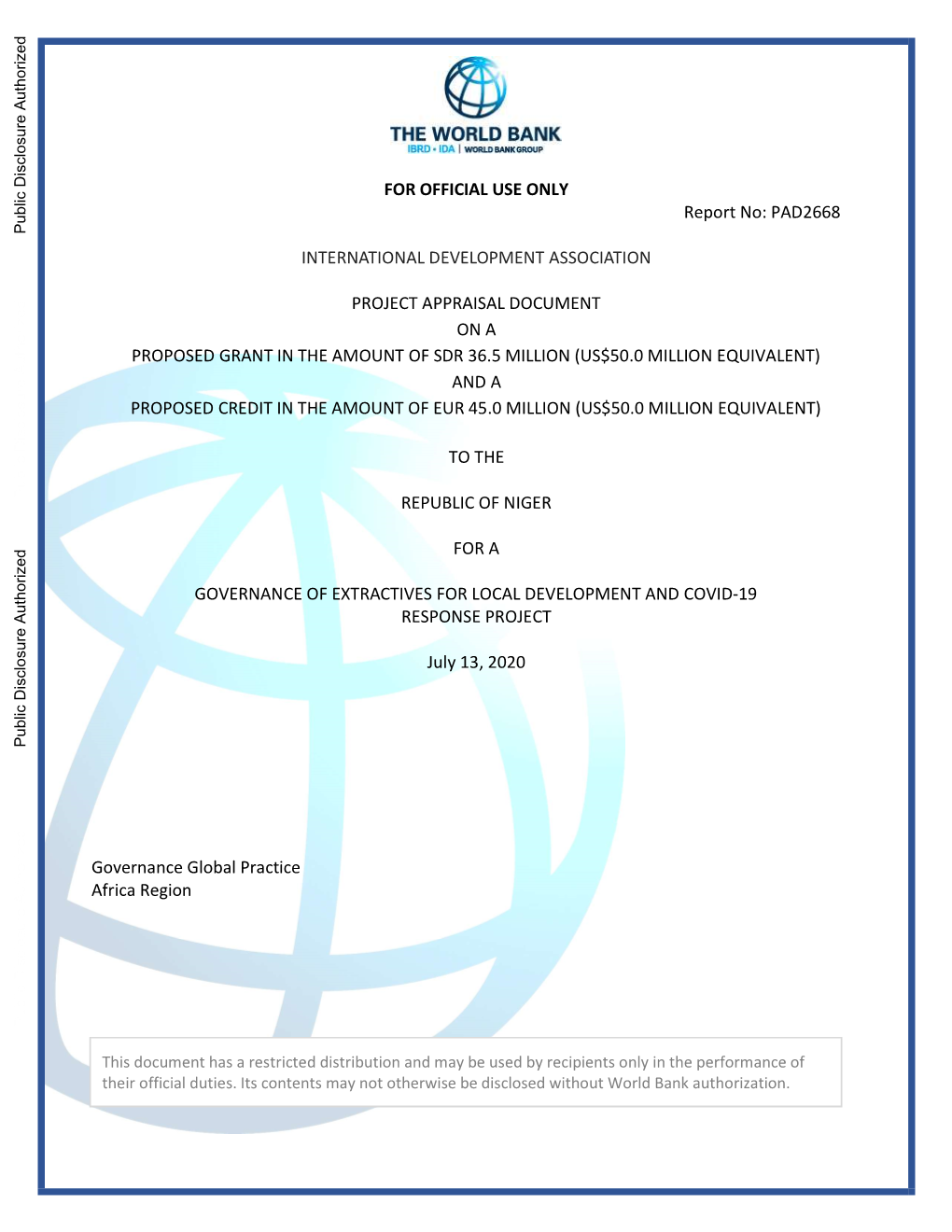 World Bank Document