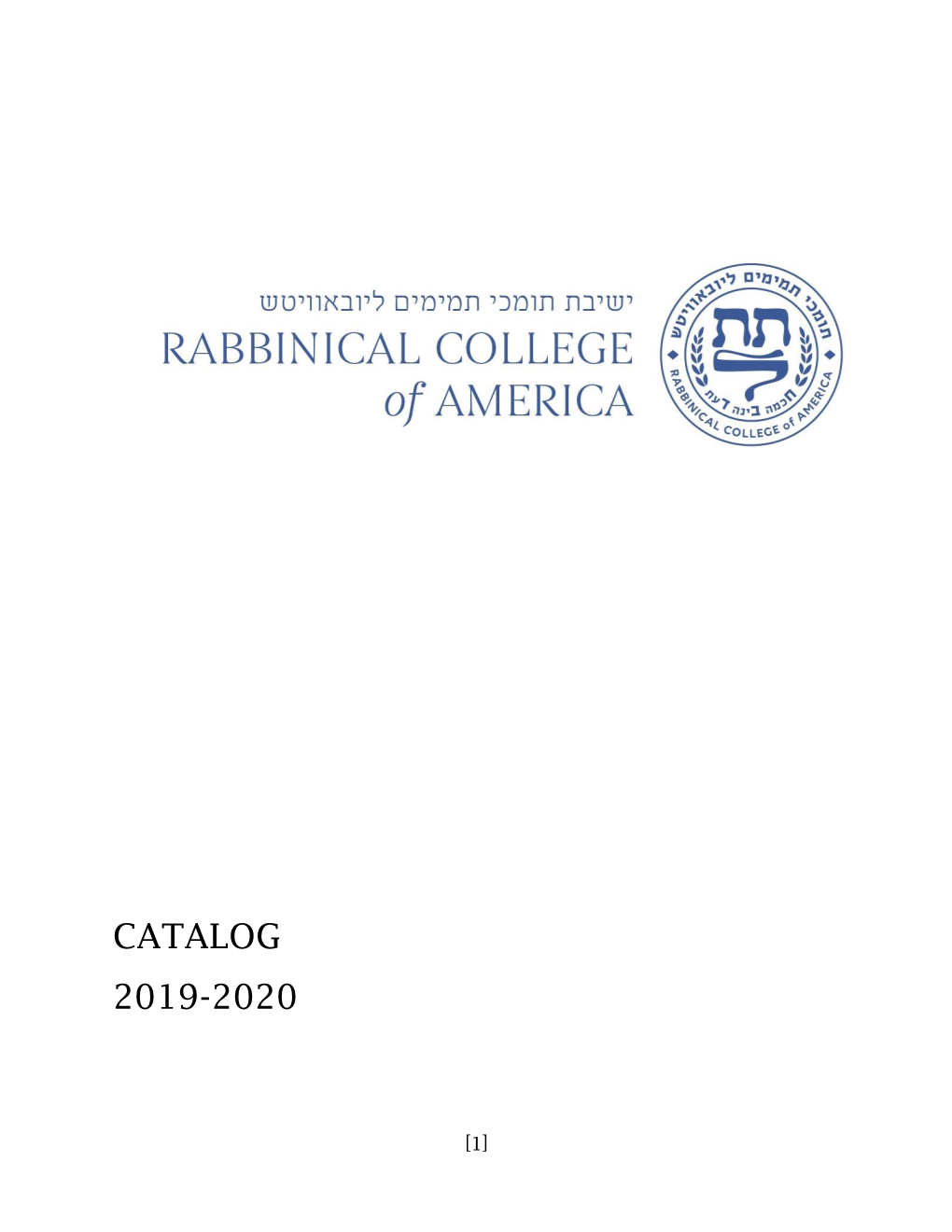 Rabbinical College of America 226 Sussex Avenue Morristown, Nj 07962-1996 (973) 267-9404