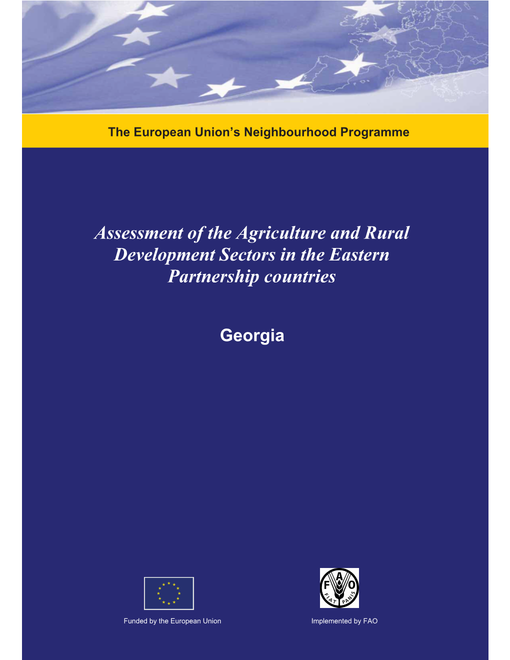 Assessment of the Agriculture and Rural Development Sectors in the Eastern Partnership Countries