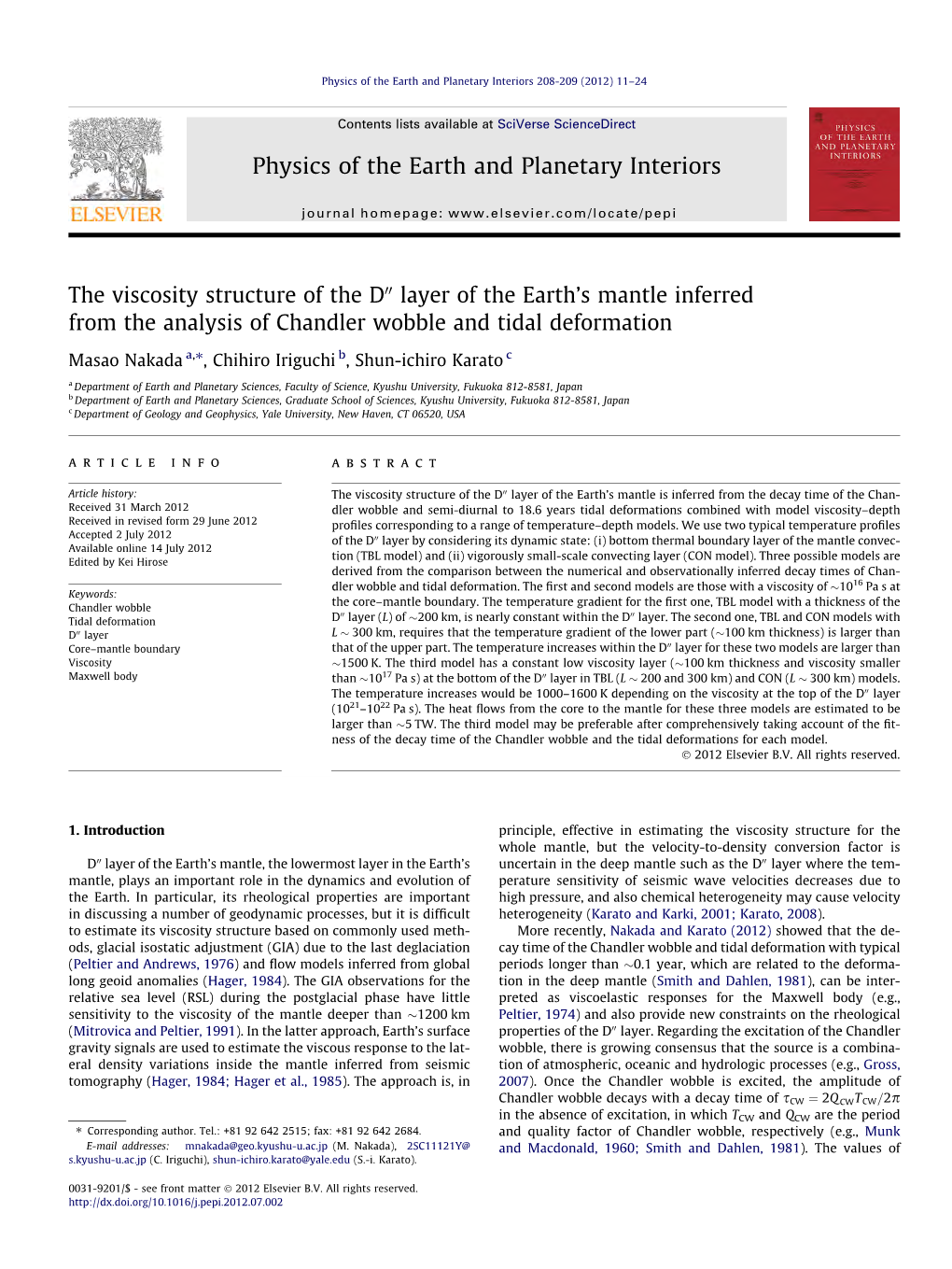 The Viscosity Structure of the Dв€І Layer of the Earthв€™S Mantle