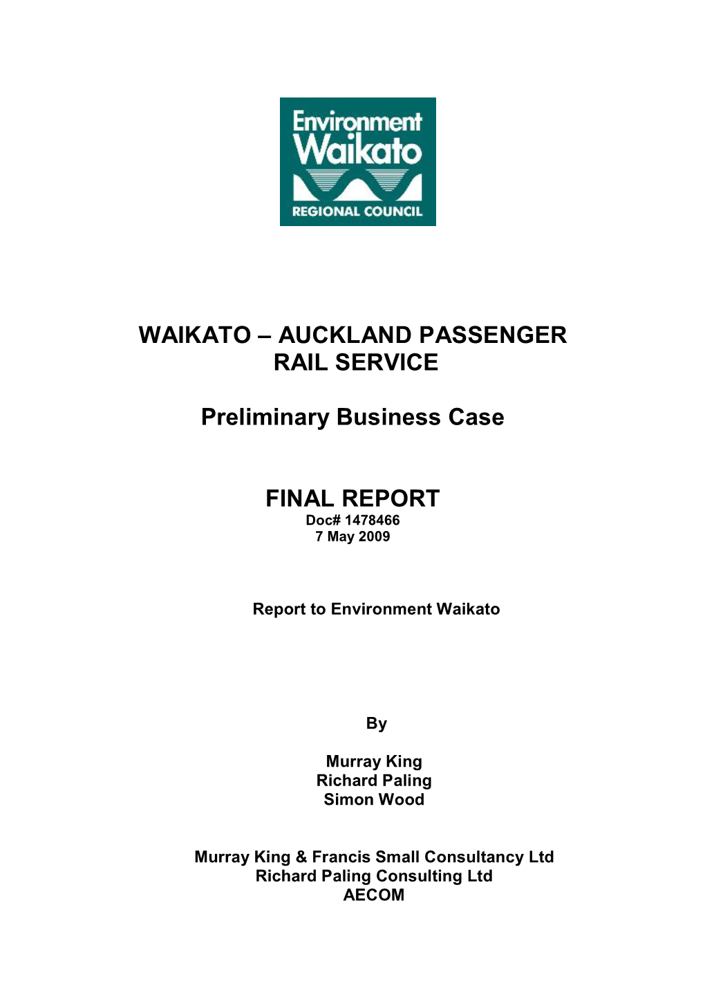 Waikato – Auckland Passenger Rail Service