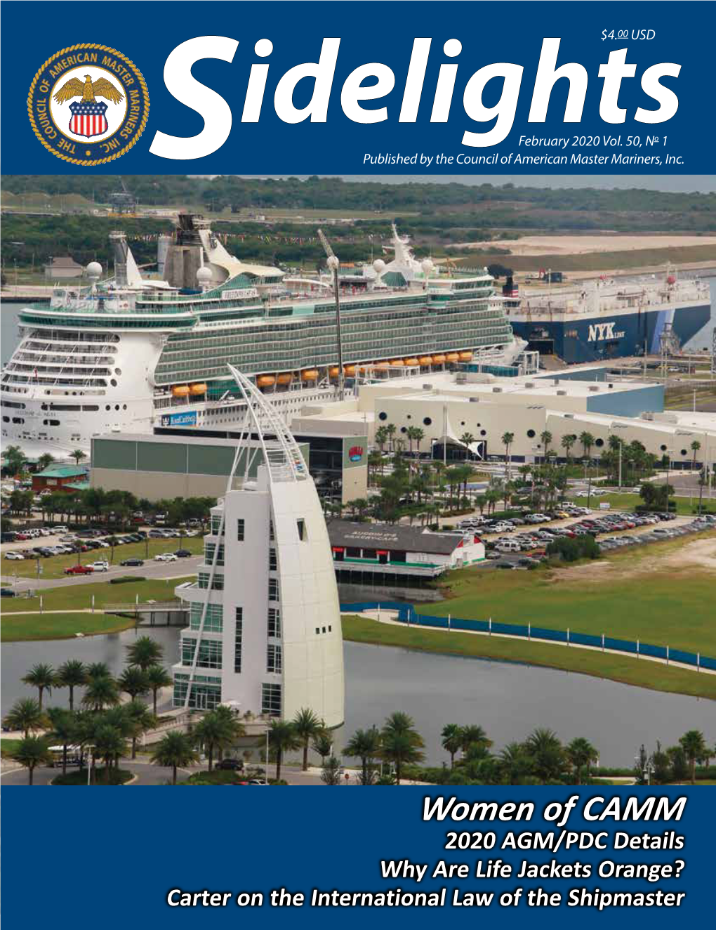 Sidelights February 2020 the Council of American Master Mariners, Inc