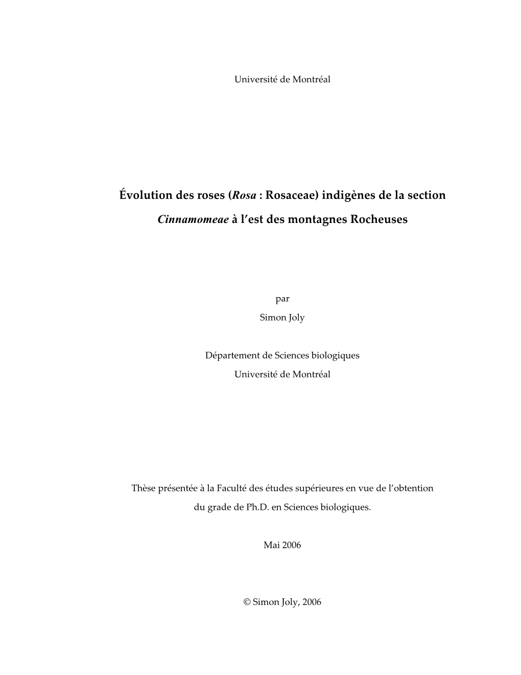 Joly Et Al., 2004) Souvent Associés À La Polyploïdie