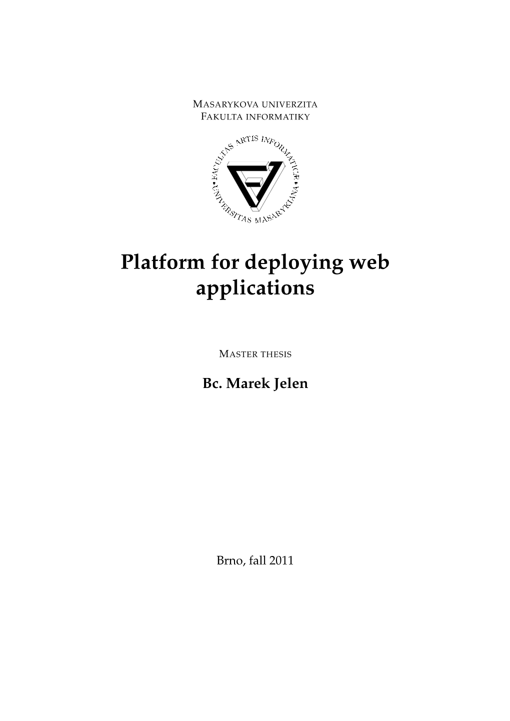 Platform for Deploying Web Applications