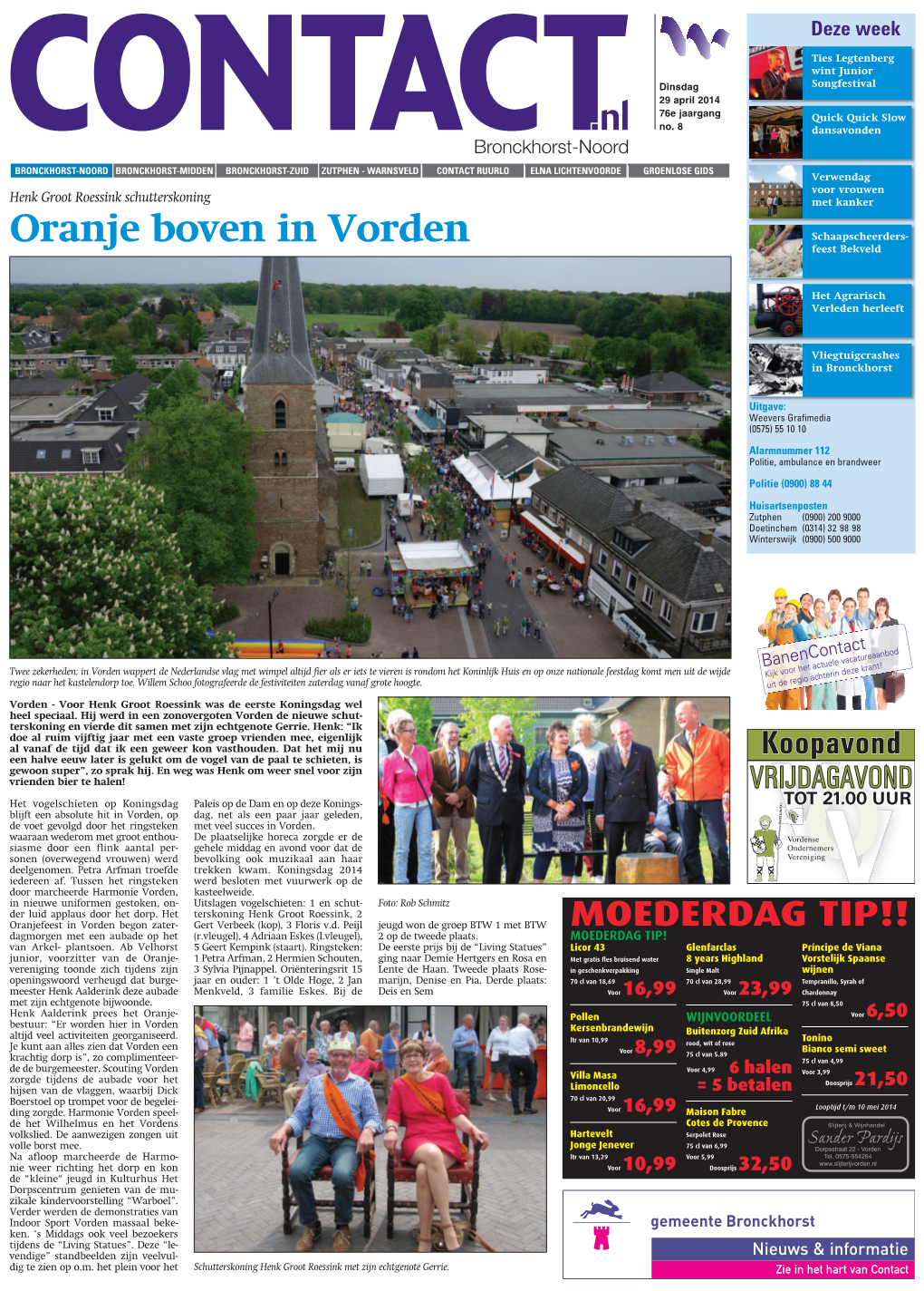 Oranje Boven in Vorden Schaapscheerders- Feest Bekveld