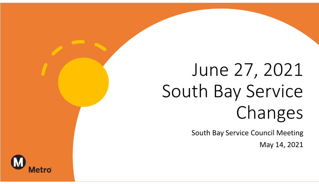 South Bay Service Council Meeting May 14, 2021