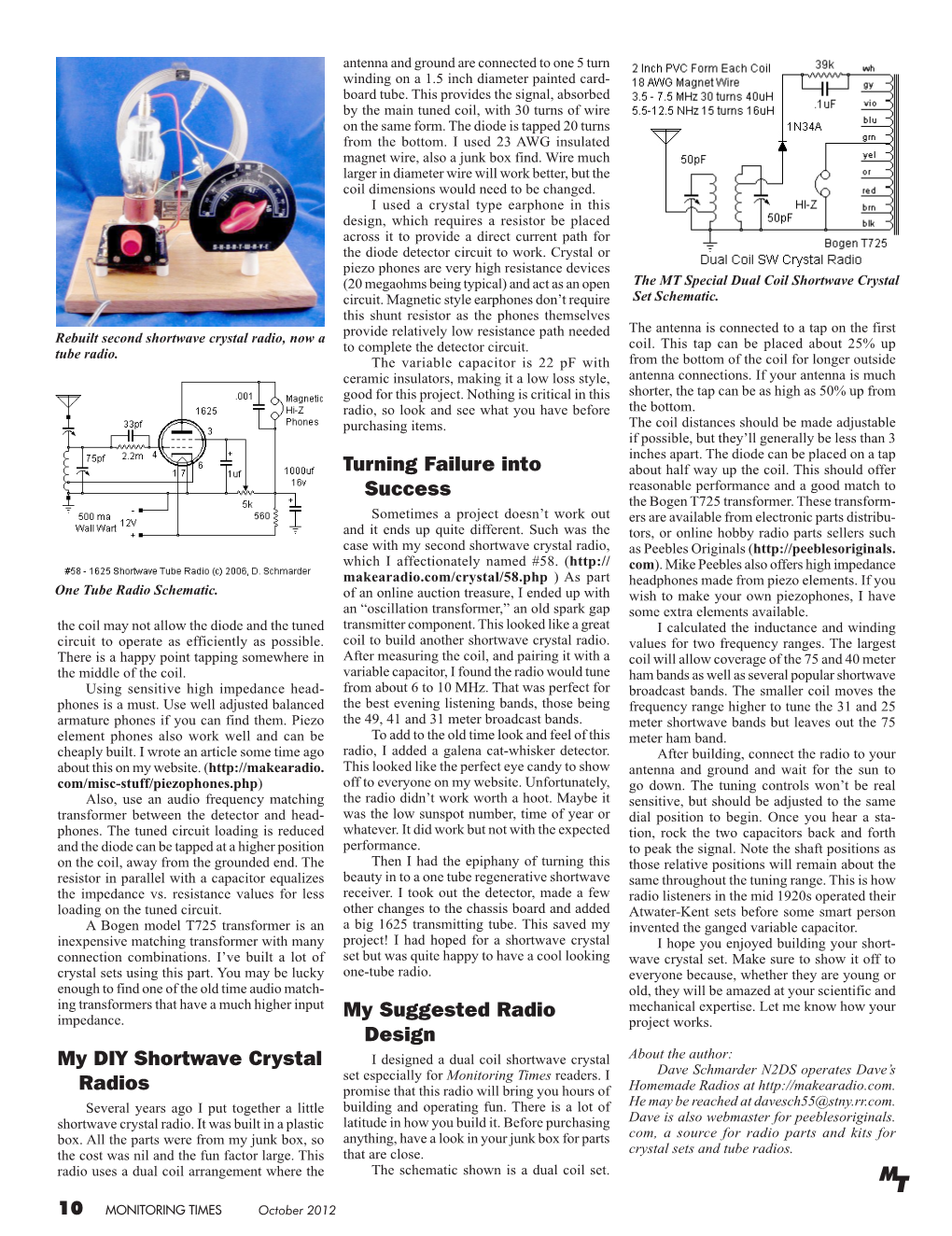 My DIY Shortwave Crystal Radios Turning Failure Into Success My