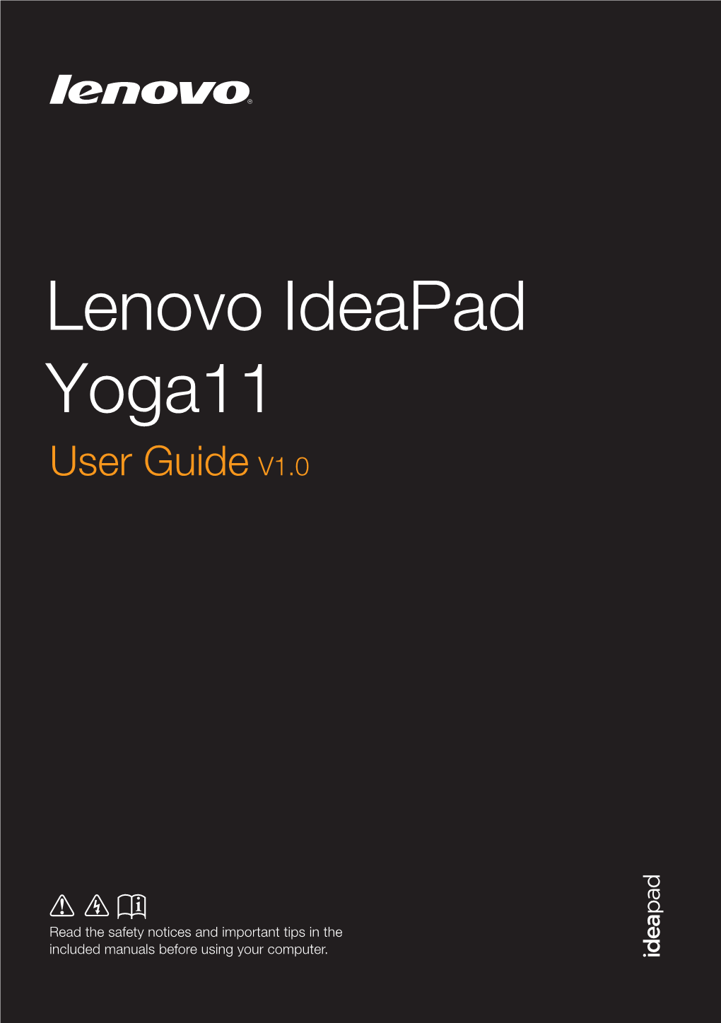 Lenovo Ideapad Yoga11 User Guide V1.0 EN