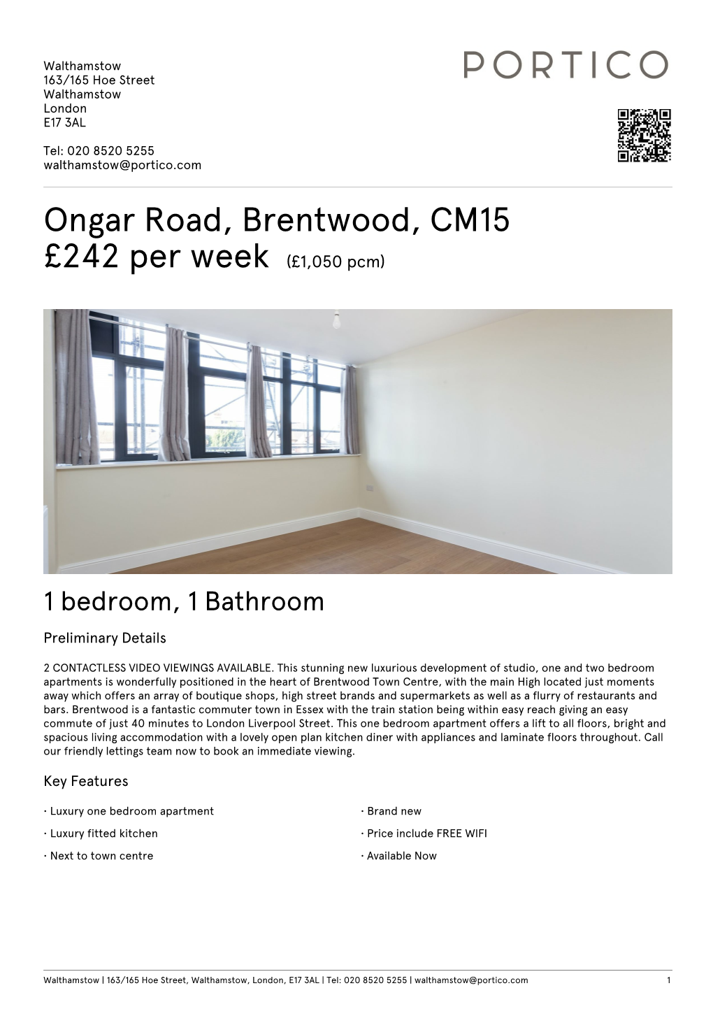 Ongar Road, Brentwood, CM15 £242 Per Week