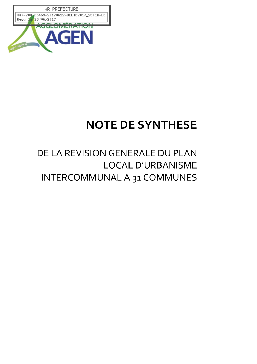 Note De Synthese